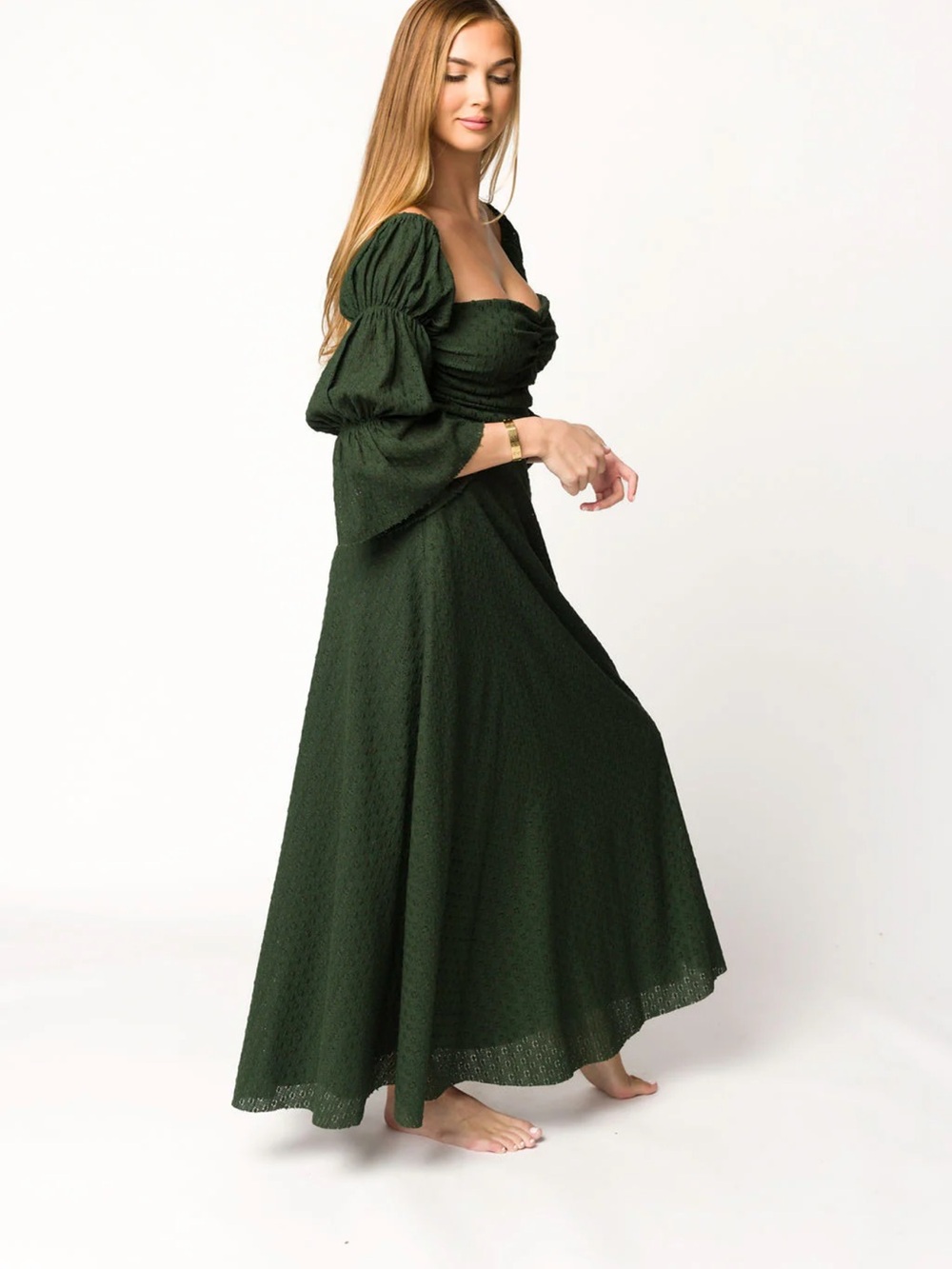 Worth Collective Corrine Tiered Sleeve Maxi Dress with Pockets 
Q2 - Picture 2 of 8